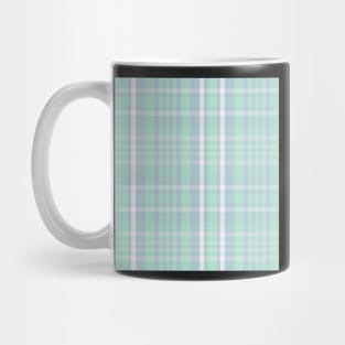 Pastel Aesthetic Sorcha 1 Hand Drawn Textured Plaid Pattern Mug